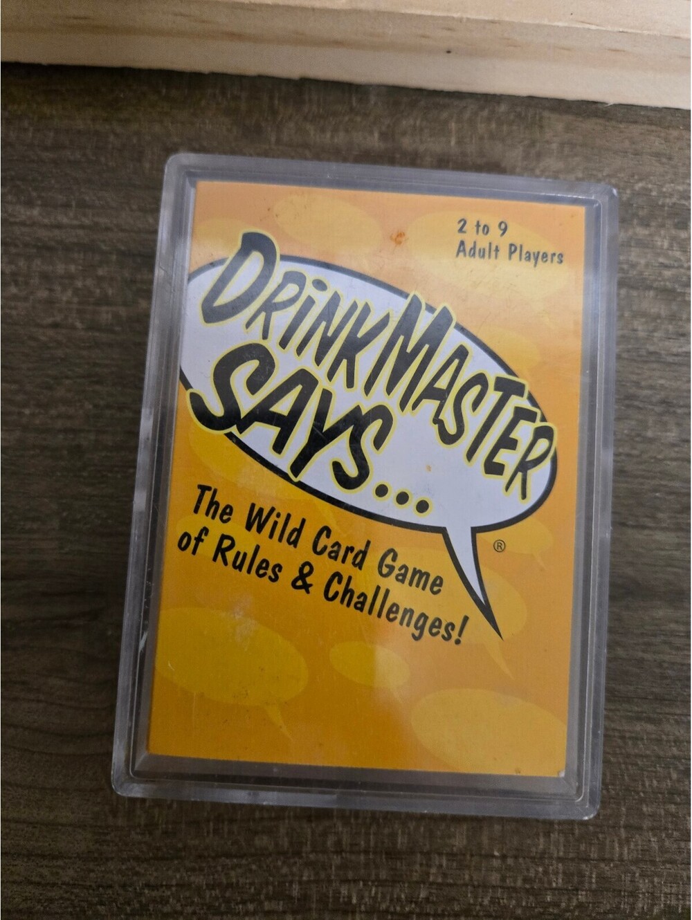 Drinkmaster Says The Wild Card Game of Rules and Challenges